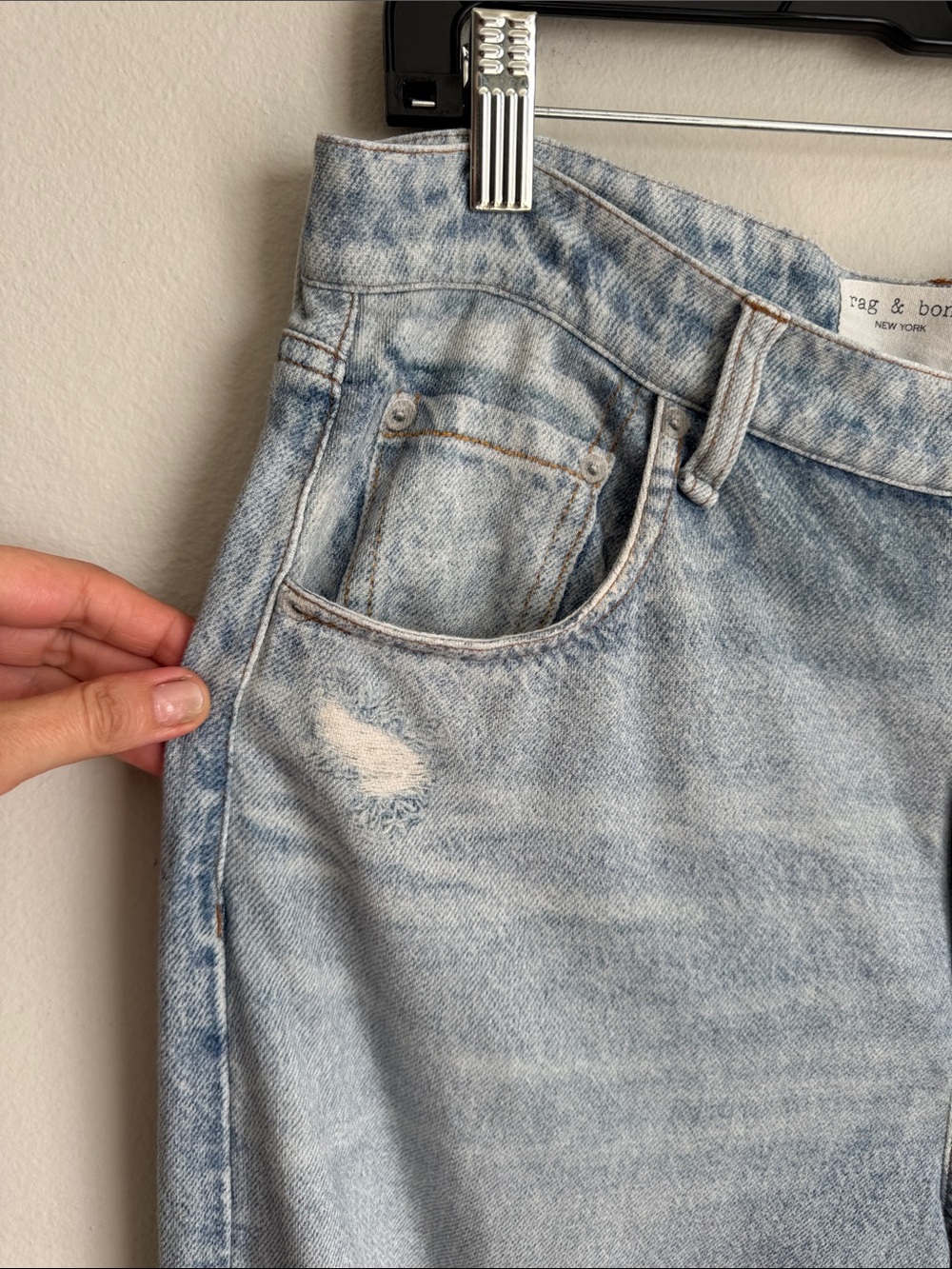 Rag & Bone Miramar Sofie Ankle-Length Pant Faux Denim Pants Size 30 - Picture 7 of 16